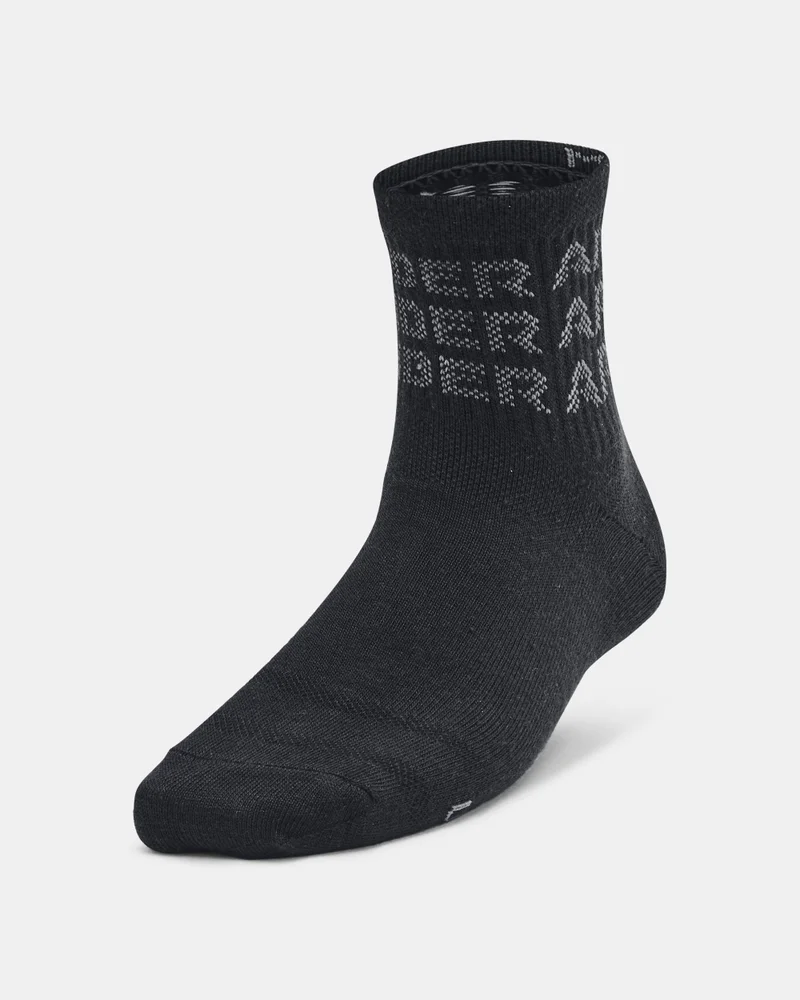 UNDER ARMOUR Kids' Essential Quarter-Crew Socks (6 Pairs)